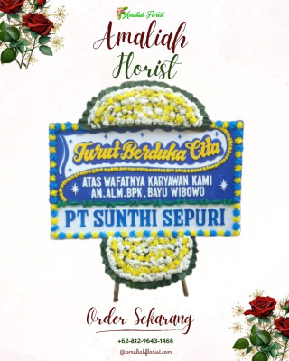 Papan Bunga Duka di Mancani